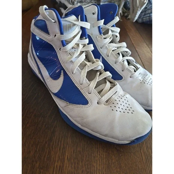 Nike 454140 103 Air Max Destiny TB Men Basketball Shoes White Blue US 10 Nike Mens Air Max Destiny TB ( 454140-104 ) White Basketball  main image 2